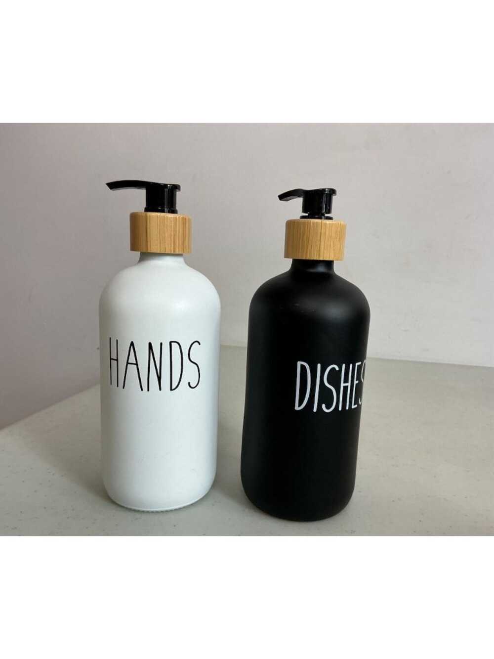 Soap Dispenser Set of Two Bottles New